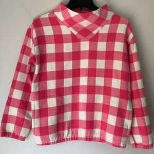 Vineyard Vines Pink Plaid Pullover Sweater